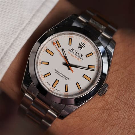 replica rolex milgaus|rolex milgauss 116400 white dial.